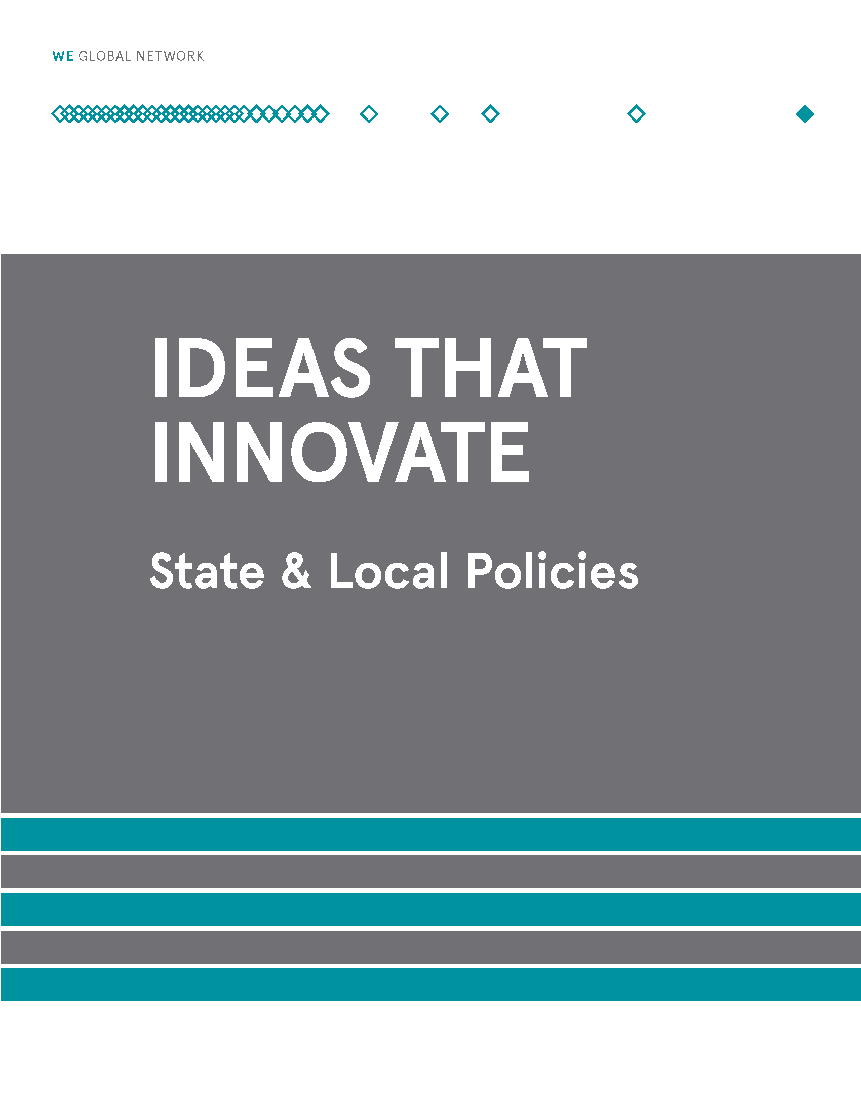 WE Global Ideas That Innovate Cover