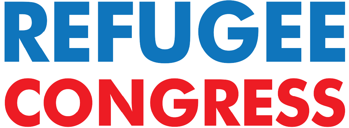 Refugee Congress Logo Blue Red