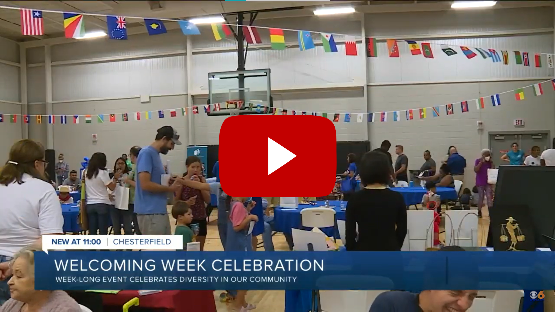 YouTube thumbnail for video titled "Welcoming Week at YMCA aims to connect and celebrate"