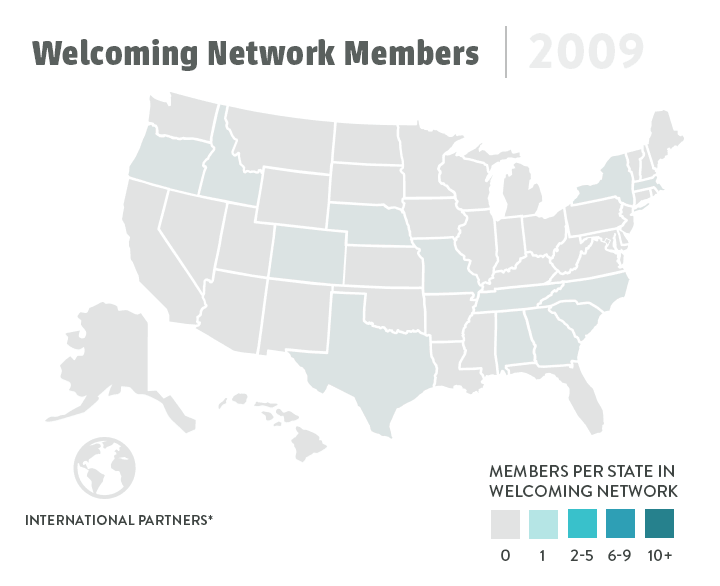 Welcoming Network Growth from 2019-2024.