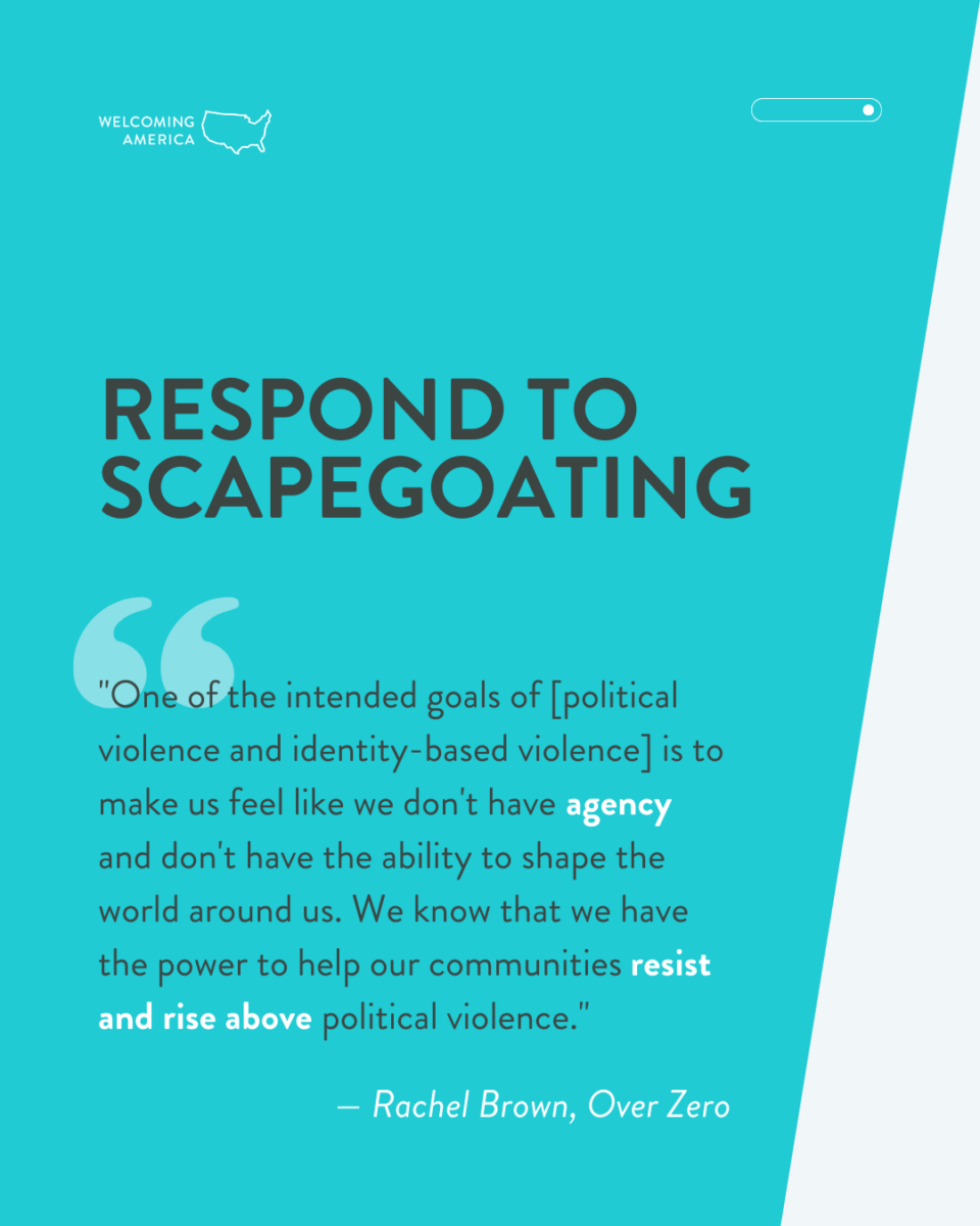 Respond to scapegoating